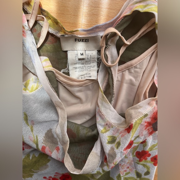 Beautiful Fuzzi Flowery Sheath Midi Dress - M - Picture 6 of 6